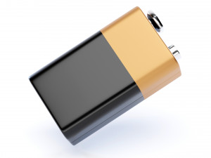 9V Battery Model 3D