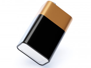9V Battery Model 3D