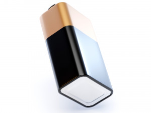 9V Battery Model 3D