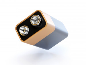 9V Battery Model 3D