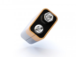 9V Battery Model 3D
