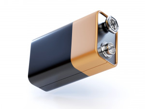 9V Battery Model 3D