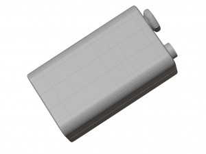 9V Battery Model 3D