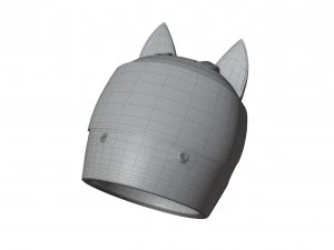 Cat Ear Helmet 3D Model