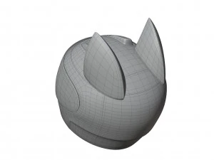 Cat Ear Helmet 3D Model