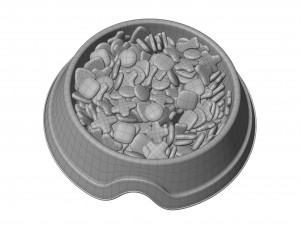 Pet Food Bowl 3D Модель