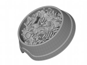 Pet Food Bowl 3D Модель