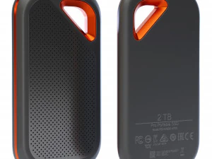 SanDisk Extreme Pro Taşınabilir SSD 3D Model
