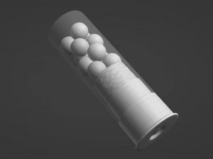 12 ga Buckshot 3D Model