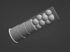 12 ga Buckshot 3D Model