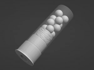 12 ga Buckshot 3D Model
