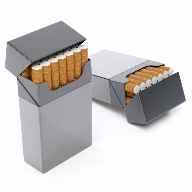 Cigarettes Pack 3Dモデル .c4d .max .obj .3ds .fbx .stl .blend
