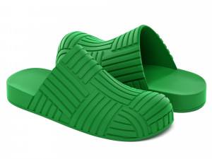 Bottega Veneta Slider Rubber Sandals 3D Model