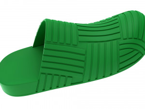 Bottega Veneta Slider Rubber Sandals 3D 모델