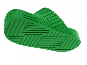 Bottega Veneta Slider Rubber Sandals 3D 모델