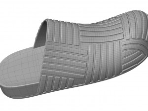 Bottega Veneta Slider Rubber Sandals 3D 모델