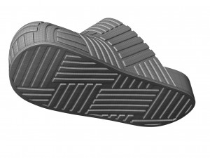 Bottega Veneta Slider Rubber Sandals 3D 모델