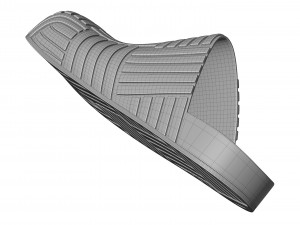 Bottega Veneta Slider Rubber Sandals 3D 모델