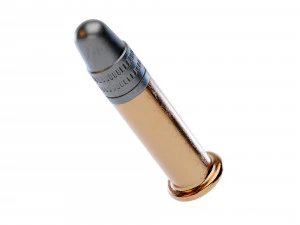 22 Long Rifle Bullet 3D Model
