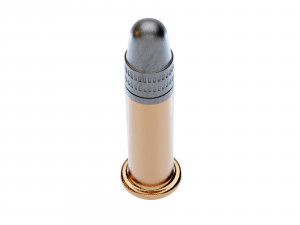 22 Long Rifle Bullet 3D Model