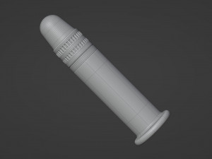 22 Long Rifle Bullet 3D Model