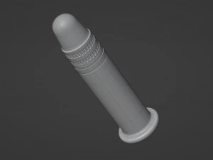 22 Long Rifle Bullet 3D Model