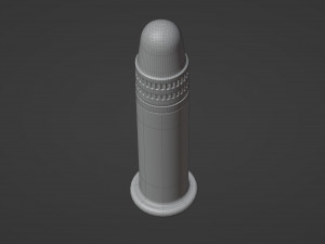 22 Long Rifle Bullet 3D Model