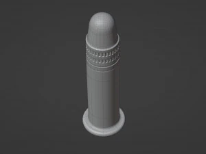 22 Long Rifle Bullet 3D Model