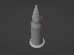 17 Hornady Mach 2 Bullet 3D Model