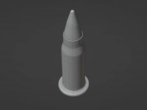 17 Hornady Mach 2 Bullet 3D Model