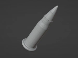 17 Hornady Mach 2 Bullet 3D Model