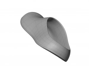 Balenciaga Pool Closed Slide 3D Model