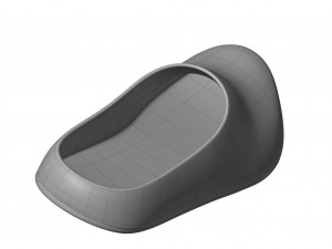 Balenciaga Pool Closed Slide Modelo 3D