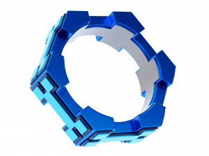 H Bone Ring 3D Модель