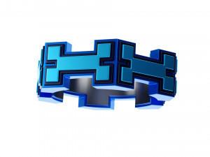H Bone Ring 3D Модель