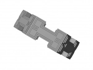 H Bone Ring 3D Модель