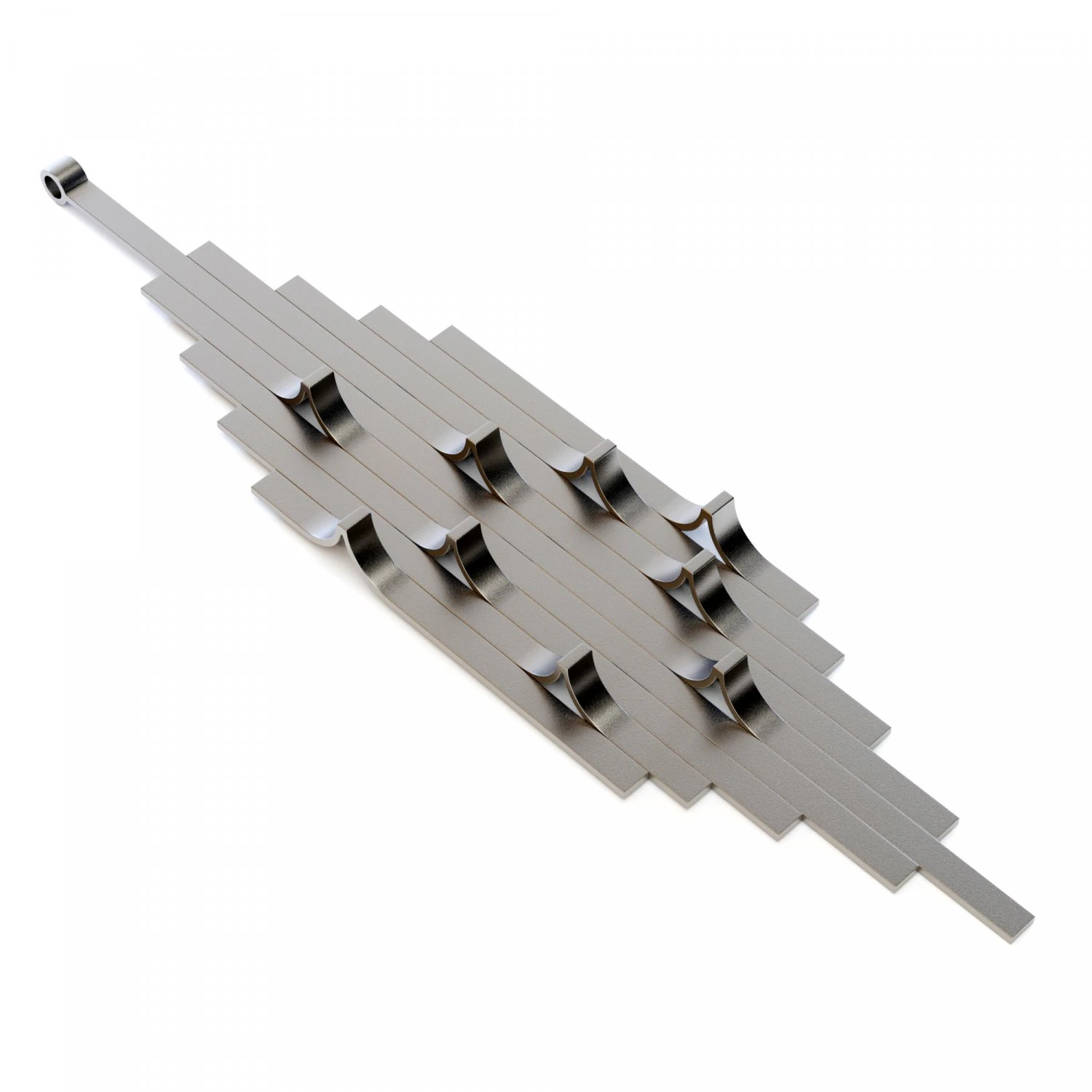 Wave Pendant 3D Model .c4d .max .obj .3ds .fbx .stl .blend 