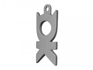 OK wisiorek Model 3D