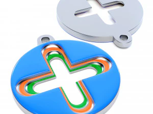 プラスペンダント 3Dモデル