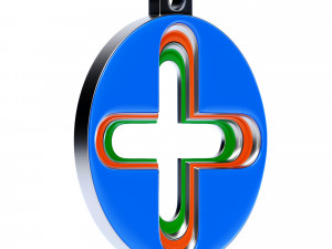 Plus Pendant 3D-Modell