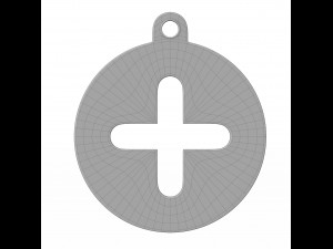 Plus Pendant 3D-Modell