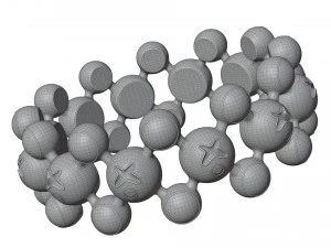 Bracciale Gambe Sfera Modello 3D