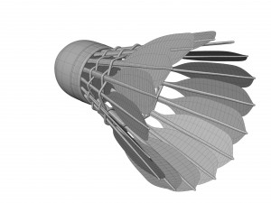 Shuttlecock 3D Model