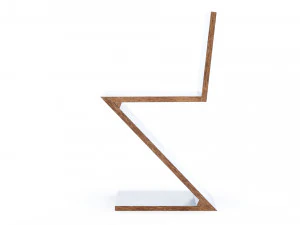 Стілець Zig Zag 3D Модель