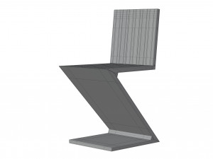 Zig Zag Chair Modelo 3D
