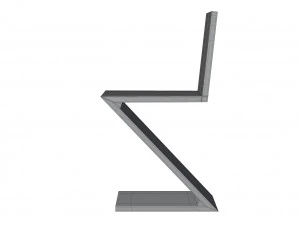 Стілець Zig Zag 3D Модель