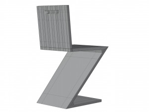 Zig Zag Chair Modelo 3D