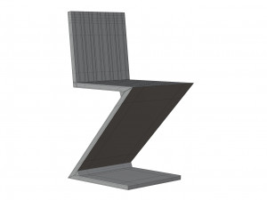 Zig Zag Chair Modelo 3D