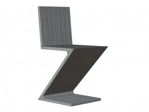 Стілець Zig Zag 3D Модель