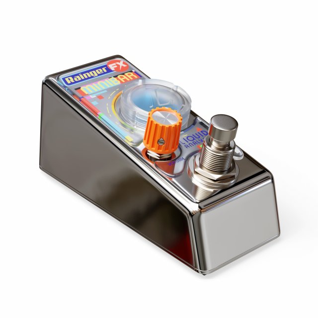 Rainger FX Minibar Liquid Analyser Pedal Modelo 3D .c4d .max .obj .3ds .fbx .stl .blend 